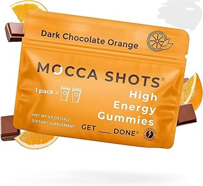 Mocca Shots Gummy Dark Chocolate Orange by Seattle Gummy Company
