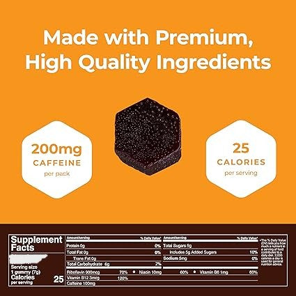 Mocca Shots Gummy Dark Chocolate Orange by Seattle Gummy Company