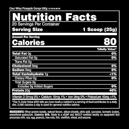 Animal Clear Protein Pineapple Orange by Universal
