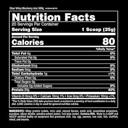 Animal Clear Whey Protein Blueberry Acai by Universal