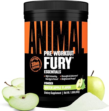 Animal Fury PreWorkout Green Apple by Universal