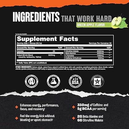 Animal Fury PreWorkout Green Apple by Universal