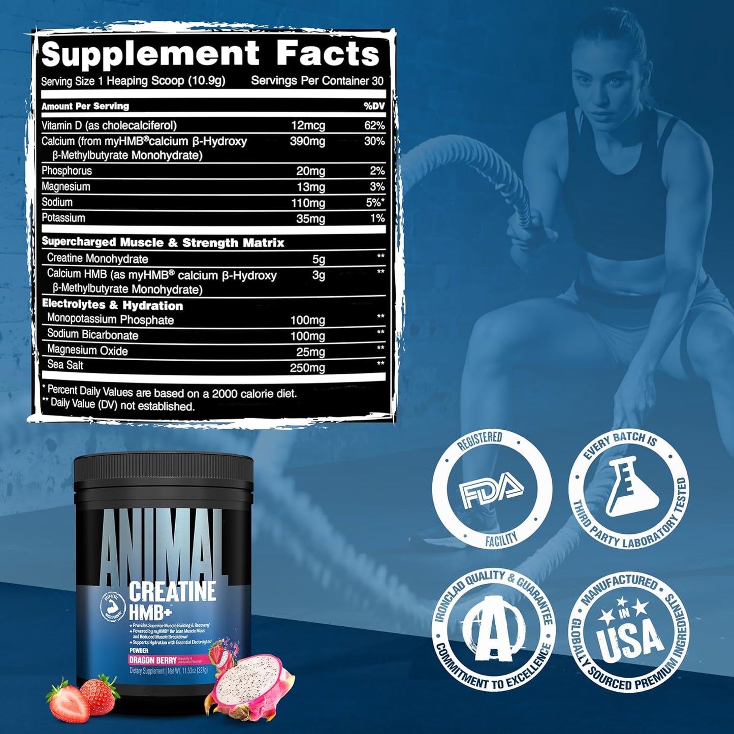 Animal Creatine HMB+ Dragon Berry by Universal