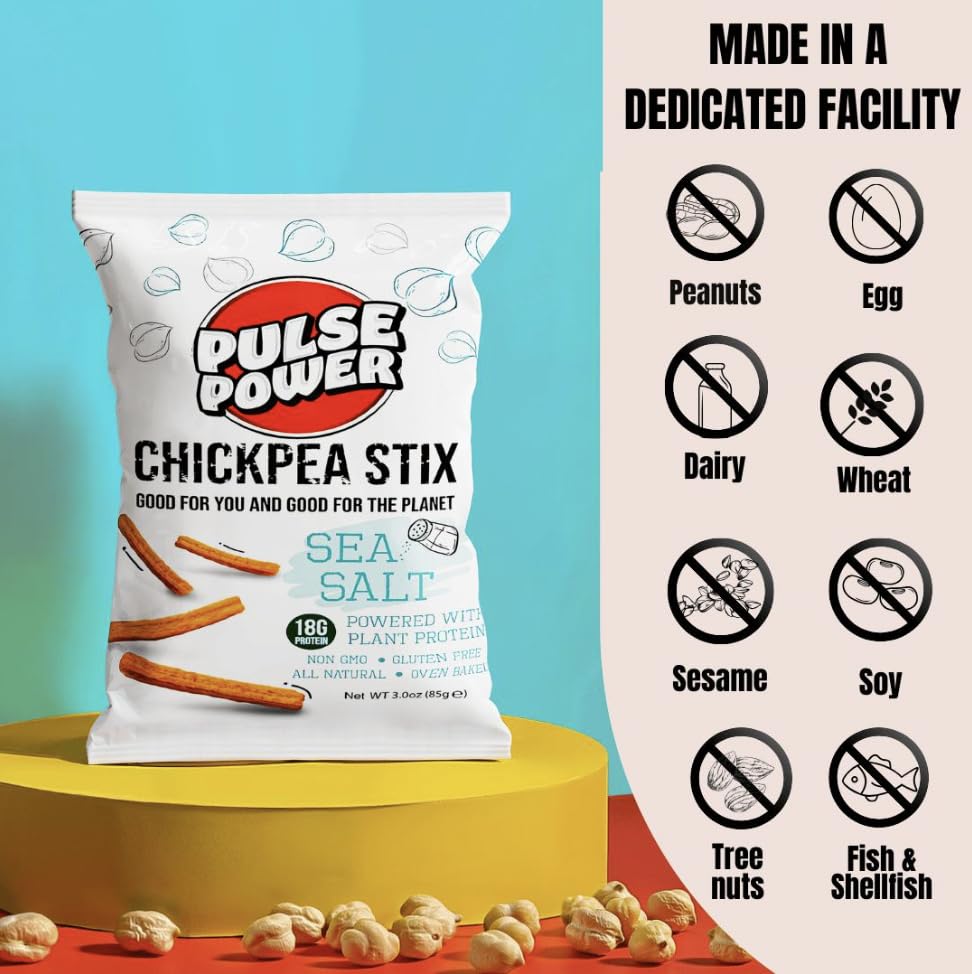 Chickpea Stix Sea Salt by Pulse Power