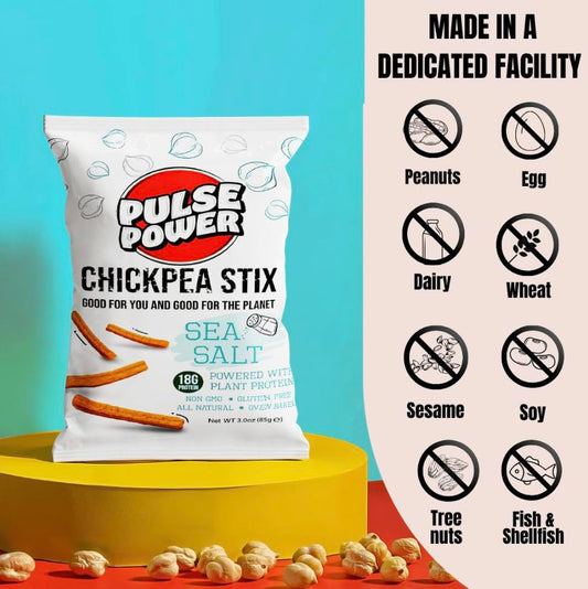 Chickpea Stix Sea Salt by Pulse Power