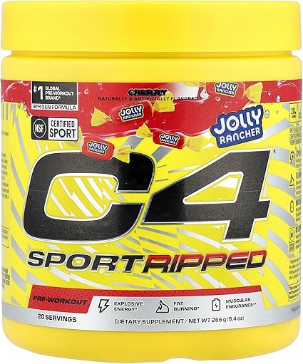 C4 Sport Ripped PreWorkout Cherry Jolly Rancher by Cellucor