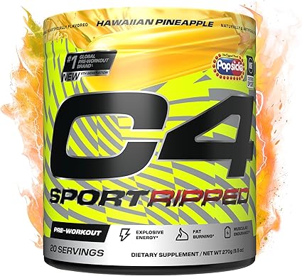 C4 Sport Ripped PreWorkout Hawaiian Pineapple Popsicle by Cellucor