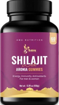 Shilajit with Aronia Berry Gummies by Amu Nutrition