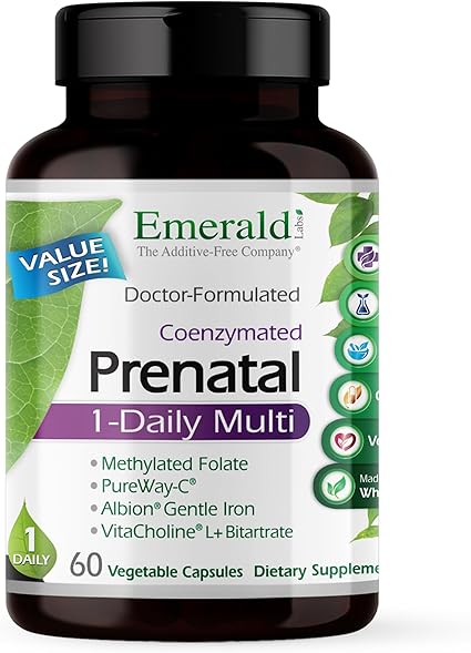 Prenatal One Daily Multi Capsules by Emerald Labs