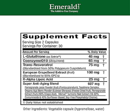 Anti Aging Cellular Complex Capsules by Emerald Labs