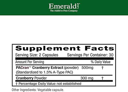 Cranberry Extract Capsules by Emerald Labs