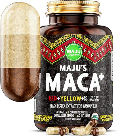 Maca+ Capsules by Maju's Superfoods
