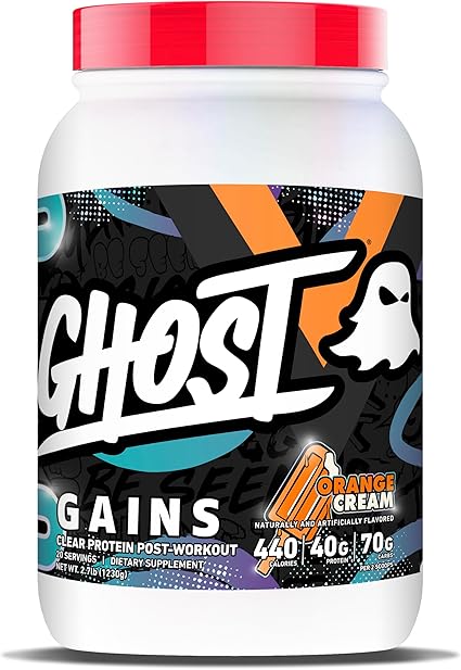 Clear Gains Protein + Post Workout Orange Cream by Ghost