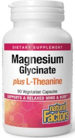 Magnesium Glycinate plus L-Theanine Capsules by Natural Factors