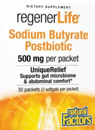 Sodium Butyrate Postbiotic Softgels by Natural Factors