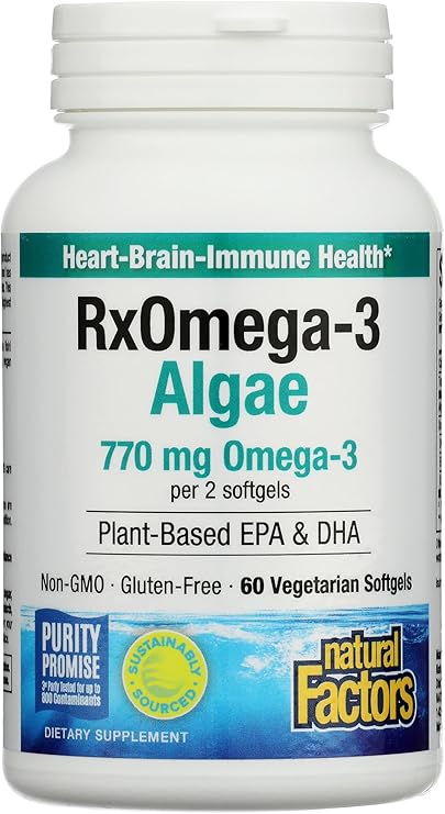 Rx Omega-3 Algae Softgels by Natural Factors
