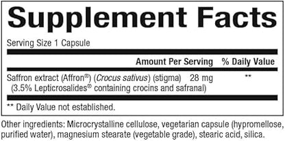 Saffron Extract Capsules by Natural Factors