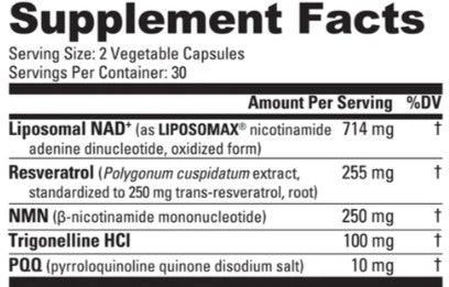 Liposomal NAD+ Capsules by NutraBio Labs