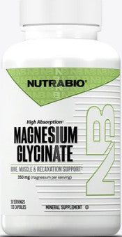 Magnesium Glycinate Capsules by NutraBio Labs