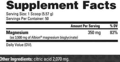 Magnesium Glycinate Unflavored Powder by NutraBio Labs