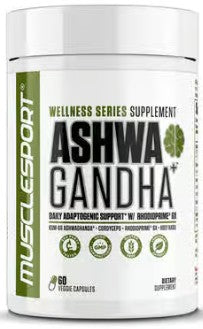 Ashwagandha+ Daily Adaptogenic Support Capsules by Muscle Sport