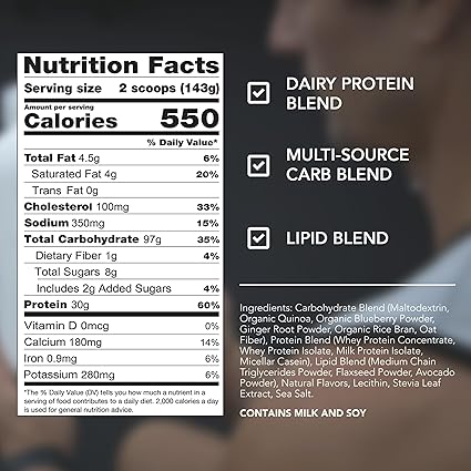 Clean Gainer 10lb Natural Soft Serve Vanilla by Rival Nutrition