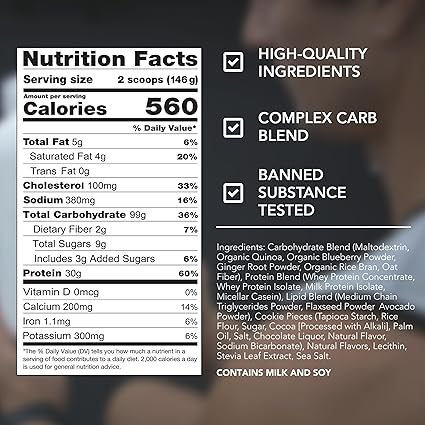 Clean Gainer 10lb Natural Cookies & Cream by Rival Nutrition