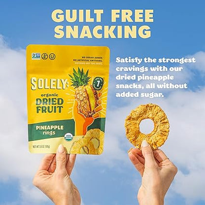 Organic Dried Pineapple Rings by Solely