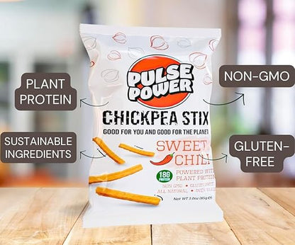 Chickpea Stix Sweet Chili Snack Stix by Pulse Power