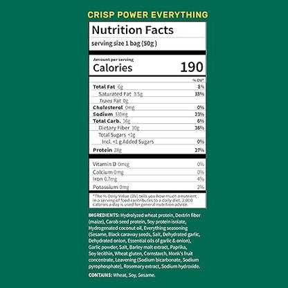 Protein Pretzels Everything Seasoned by Crisp Power
