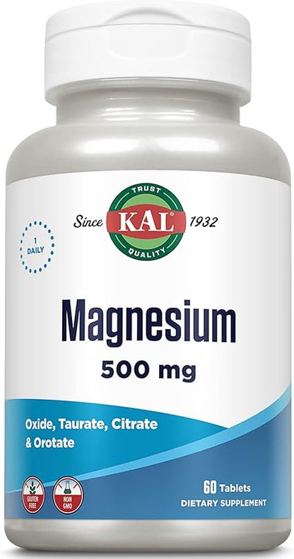 Once Daily Magnesium 500mg Tablets by Kal
