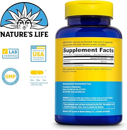 Malic Acid Capsules by Nature's Life