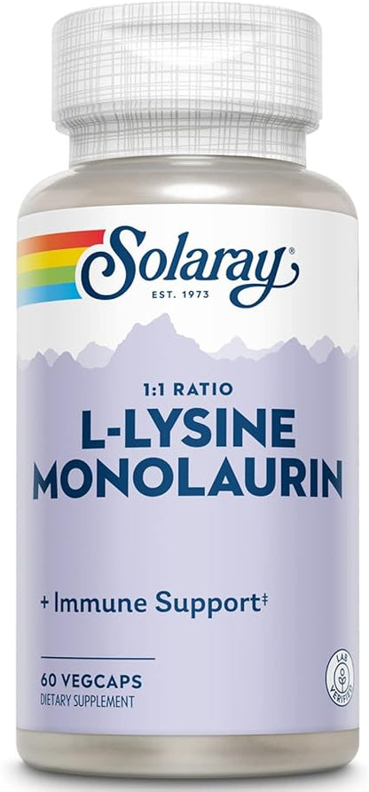L-Lysine & Monolaurin Capsules by Solaray