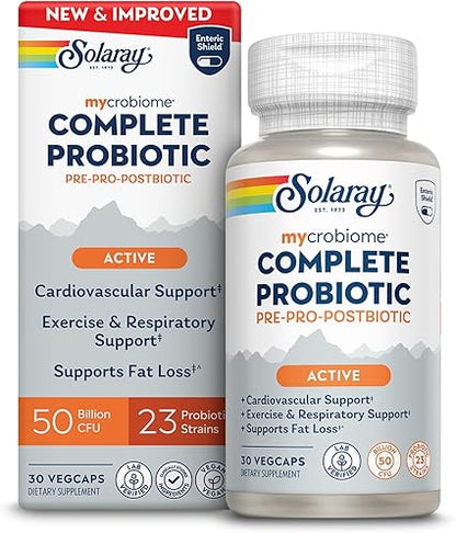 Complet Probiotic 50 Billion Active Formula Capsules by Solaray