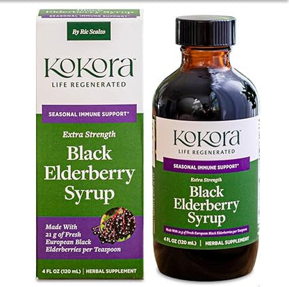 Extra Strength Black Elderberry Syrup by Kokora