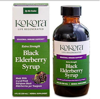 Extra Strength Black Elderberry Syrup by Kokora