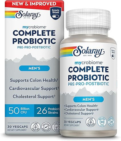 Complete Probiotic 50 Billion Men's Formula Capsules by Solaray