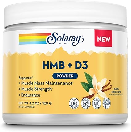 HMB + D3 Vanilla Powder by Solaray