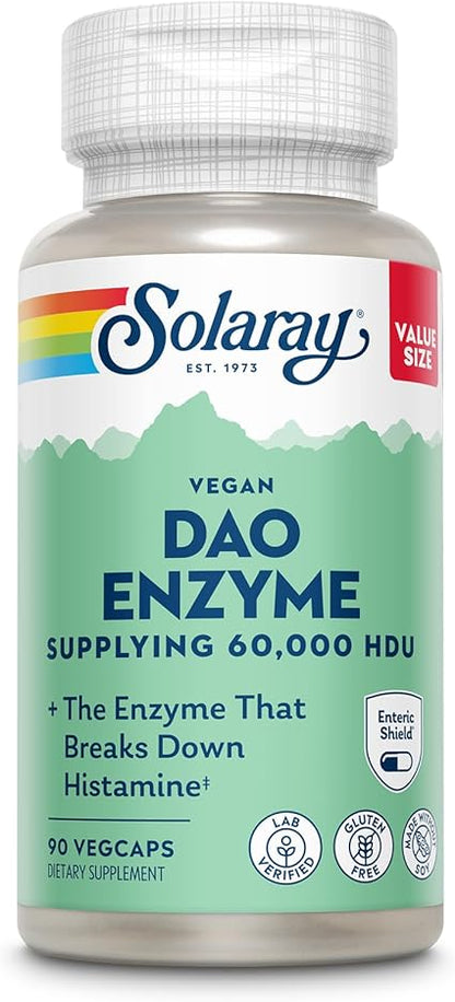 Vegan DAO Enzyme Capsules by Solaray