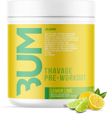 Thavage PreWorkout Lemon Lime by Raw Nutrition