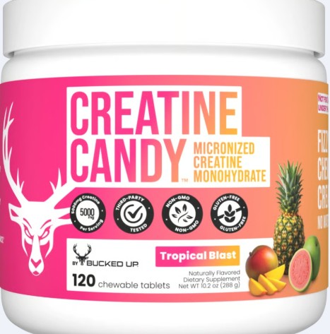 Creatine Candy Tropical Blast Chewable Tabs by DAS Labs