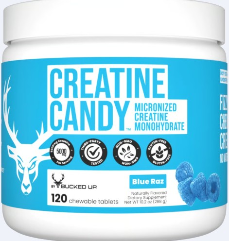 Creatine Candy Blue Raz Chewable Tabs by DAS Labs