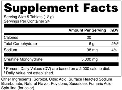 Creatine Candy Blue Raz Chewable Tabs by DAS Labs