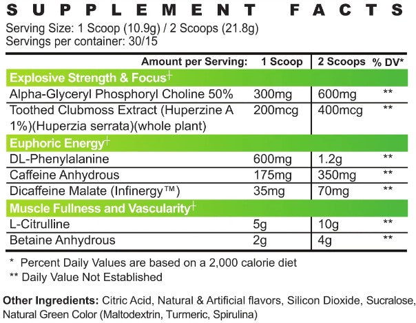 Vitals PreWorkout Sour Candy Strips by Psycho Pharma