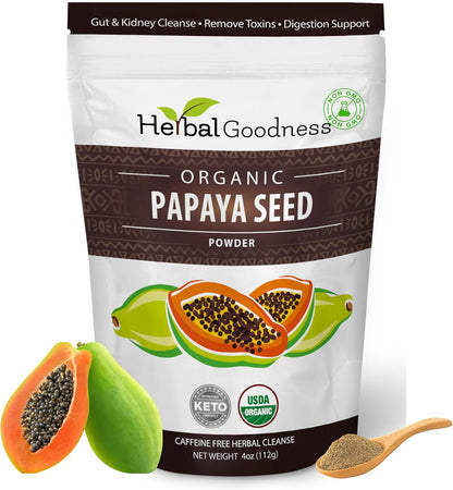 Organic Papaya Seed Powder by Herbal Goodness