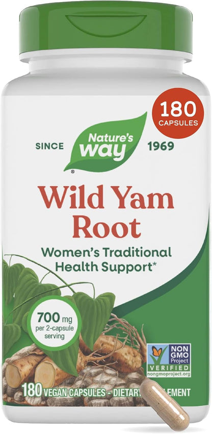 Wild Yam Root Veg Capsules by Nature's Way