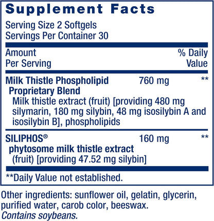 Advanced Milk Thistle Softgels by Life Extension