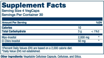 Myo + D-Chiro Inositol 40:1 Veg Capsules by Solaray