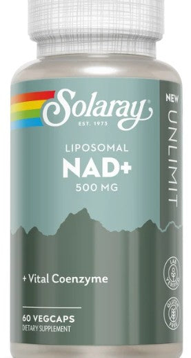 Liposomal NAD+ 500mg Veg Capsules by Solaray