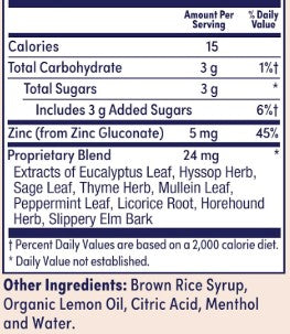 Lemon Zinc Immune Lozenges by Zand